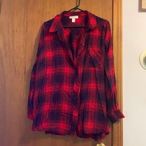 Motherhood Maternity flannel shirt XL